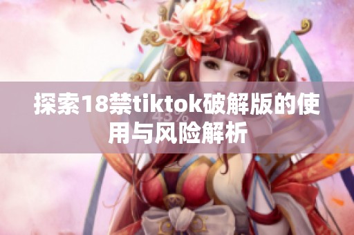 探索18禁tiktok破解版的使用与风险解析