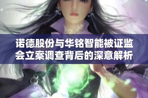 诺德股份与华铭智能被证监会立案调查背后的深意解析