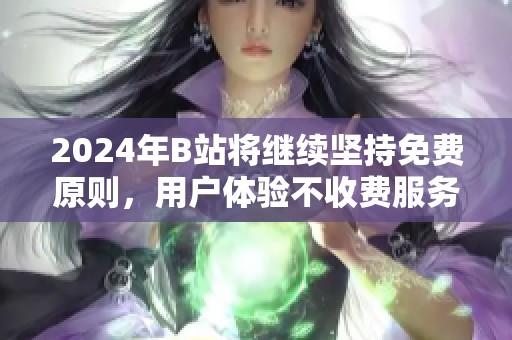 2024年B站将继续坚持免费原则，用户体验不收费服务