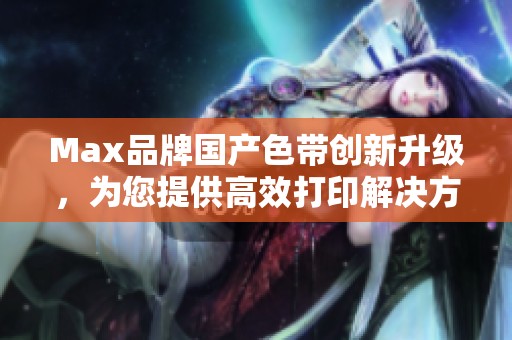 Max品牌国产色带创新升级，为您提供高效打印解决方案