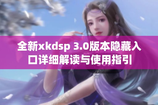 全新xkdsp 3.0版本隐藏入口详细解读与使用指引