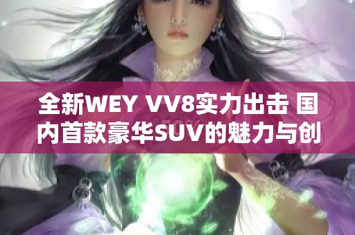 全新WEY VV8实力出击 国内首款豪华SUV的魅力与创新