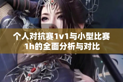 个人对抗赛1v1与小型比赛1h的全面分析与对比