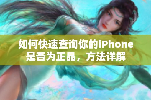 如何快速查询你的iPhone是否为正品，方法详解