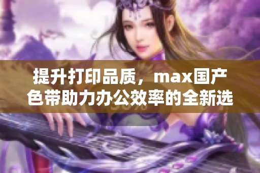 提升打印品质，max国产色带助力办公效率的全新选择