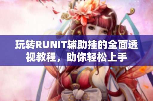 玩转RUNIT辅助挂的全面透视教程，助你轻松上手